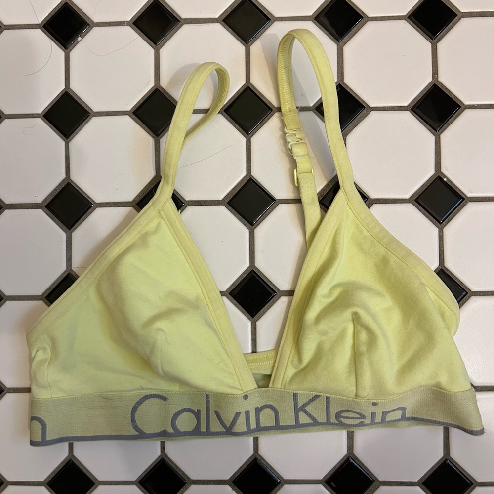 Calvin Klein Light Yellow Bralette